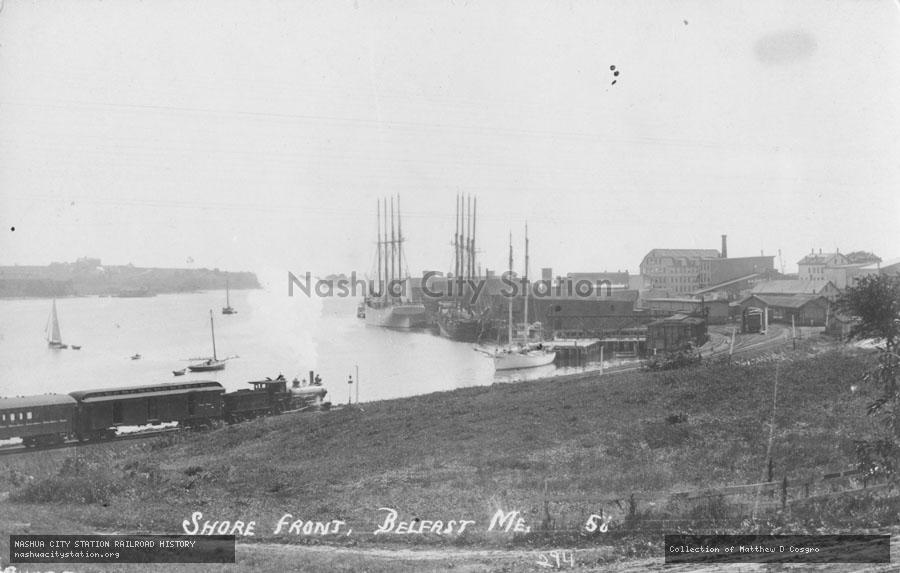 Postcard: Shore Front, Belfast, Maine